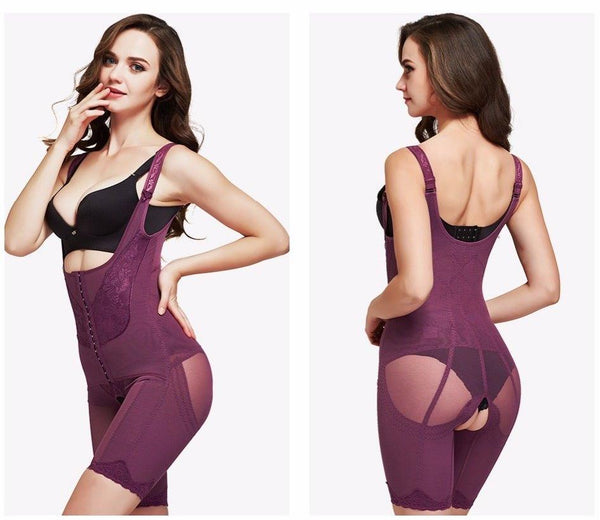 Body minceur réglable violet CLIP.SHAPER femme pour un effet amincissant