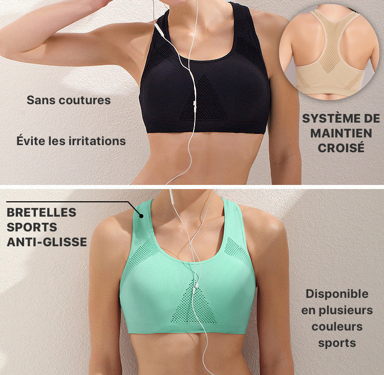 La brassière sport SweetBump évite les irritations grâce à son conception sans coutures.