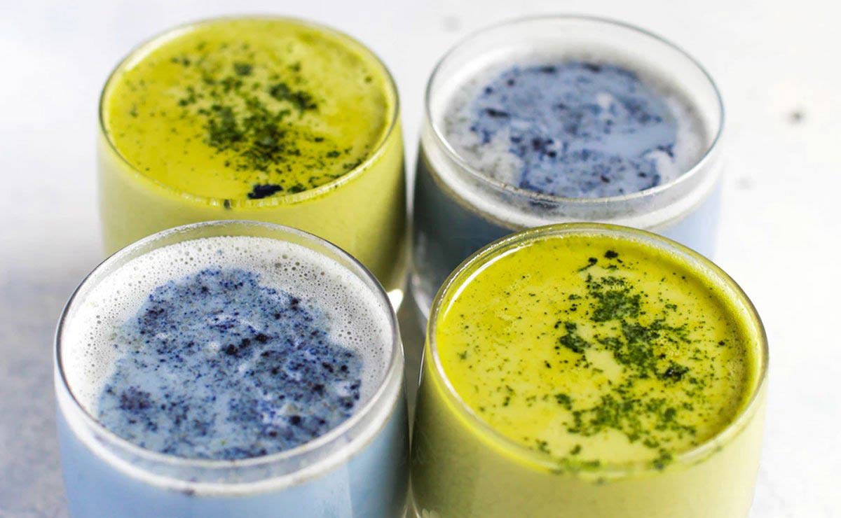 flavored matcha mixes used in smoothies