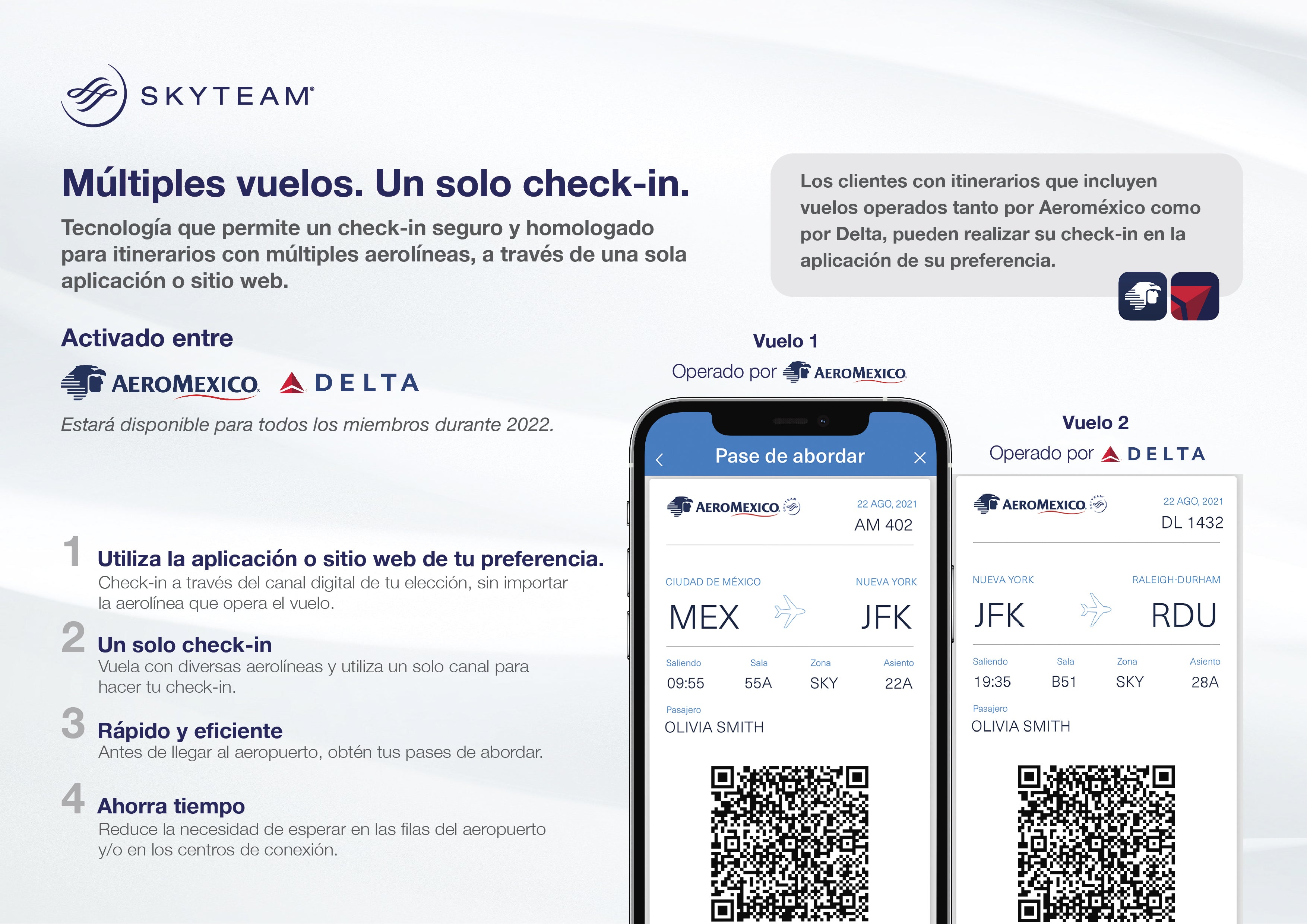 AeromÉxico Y Delta Incorporan Nueva TecnologÍa Para Check In Desarroll