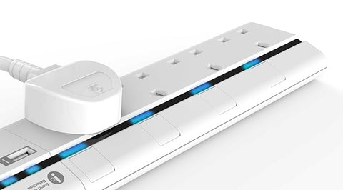 5 Things You Need To Know About UK Power Strip - GadgetiCloud power switch led lights