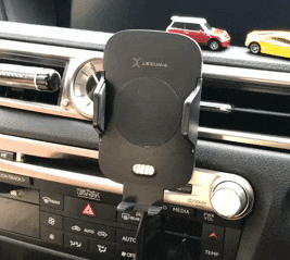Automatic Infrared Sensor Qi Wireless Car Charger Mount - iMartCity wireless car charger mount smart sensor car wireless charger gif