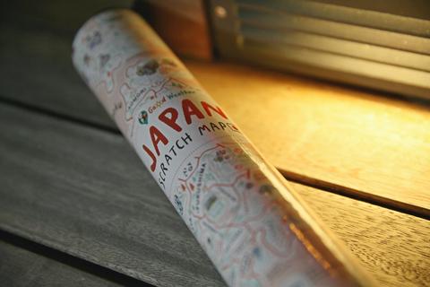 Japan Scratch Map iMartCity 日本刮刮樂刮刮地圖 tube size