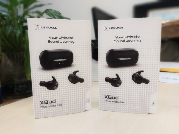 GadgetiCloud Lexuma wireless bluetooth earbuds earphones headphones charging case packaging 辣數碼 無線藍牙耳機 