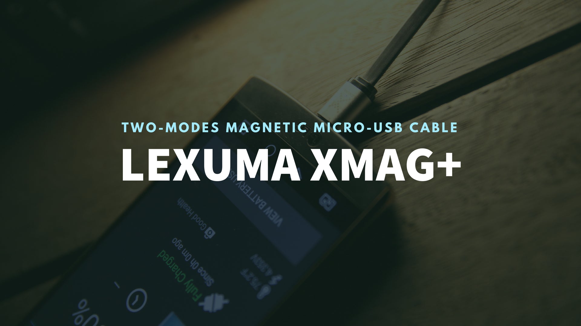 GadgetiCloud Lexuma 辣數碼 XMag Magnetic Charging Cable micro-usb cable for Android