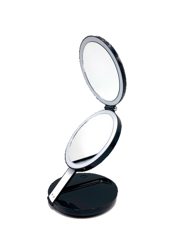 LED Lighted 3-fold Travel Compact Makeup Mirror 1X/7X Magnification magnifying mirror standing makeup magnifying bathroom s with lights trifold battery magnifying glass absolutely lush best hand zadro round makeup jerdon makeup reviews natural makeup estala hollywood vanity fancii travel makeup gala 10x magnifying makeup bestmakeup makeup with lights best ratedmakeup anjou makeup kensie vanity vanity with lights tri fold vanity wall mounted makeup - GadgetiCloud