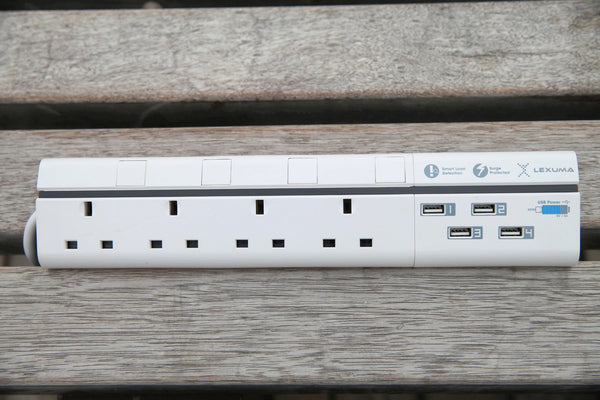 GadgetiCloud Lexuma 辣數碼 XStrip Surge Protector with USB 4 Gang