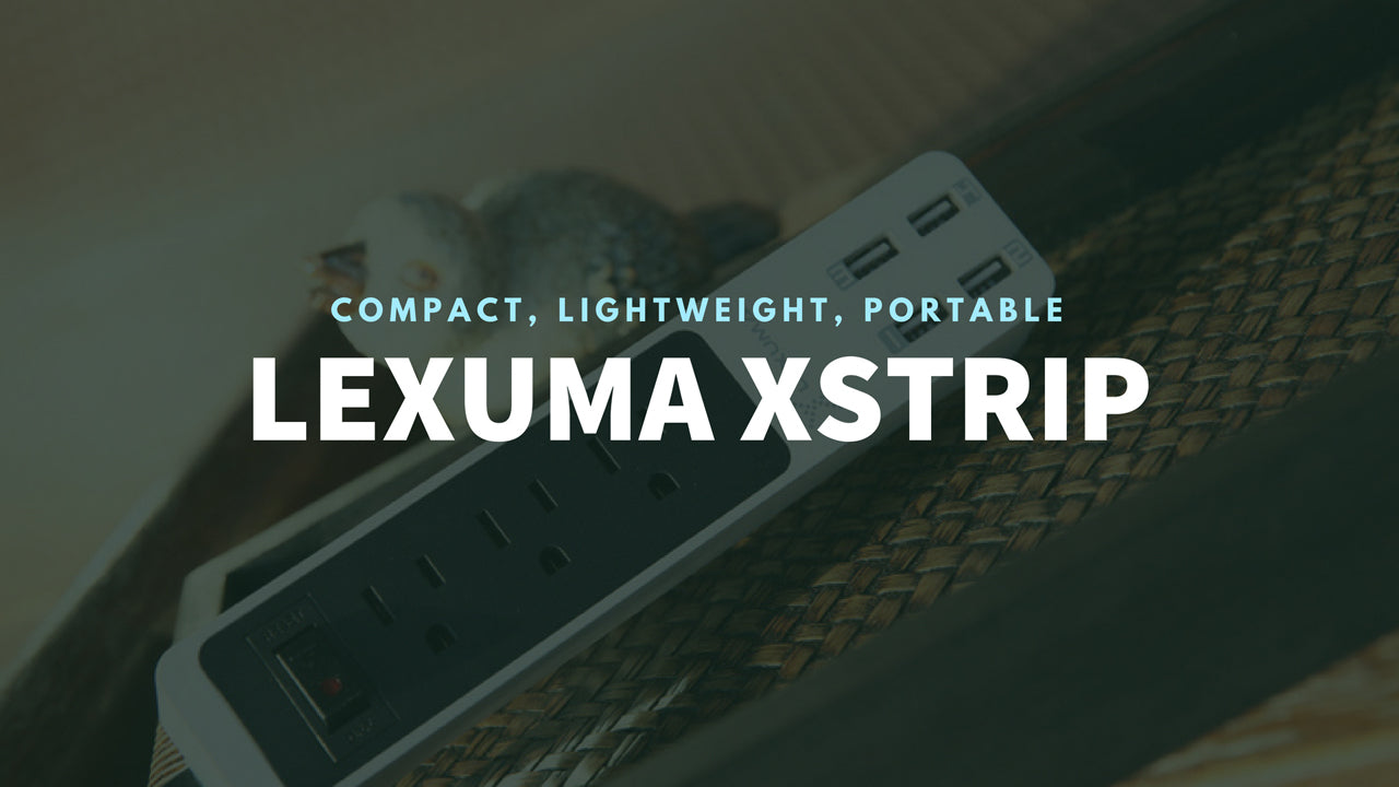 Lexuma XStrip XPS-SB1340 3 Gang US 15A Socket Mini USB Power Strip with 4 USB 5V 6A Ports Overload Surge Protector Protected Standard 3-Outlets All-in-one Wholesale Certificated 3 Electric US plugs Plus Fast Charging Station Multi-Outlets White AC Plugs and Extension Cord Travel Size Power Strip GadgetiCloud 辣數碼 美規拖板 美規排插 插座 USB拖板 3頭美規拖板 迷你拖板 旅行拖板 banner