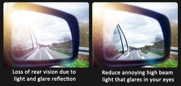 Protective rear view mirror hydrophobic protective film - iMartCity anti glare