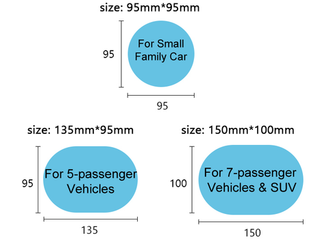 Protective rear view mirror hydrophobic protective film - iMartCity sizes