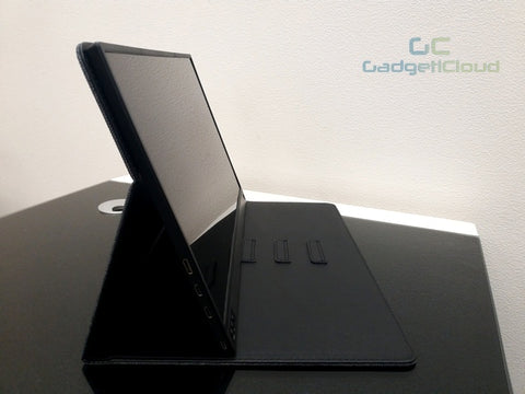 GadgetiCloud lexuma xscreen portable monitor with touch screen unboxing different viewing angle