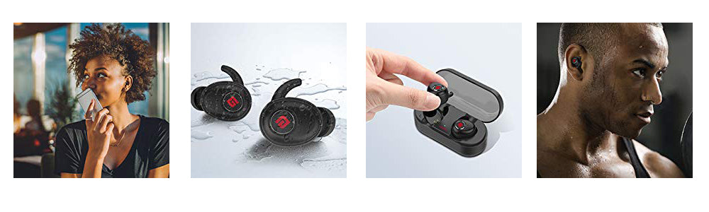Geekee True Wireless In-Ear Bluetooth IPX5 Sports Earbuds imartcity features