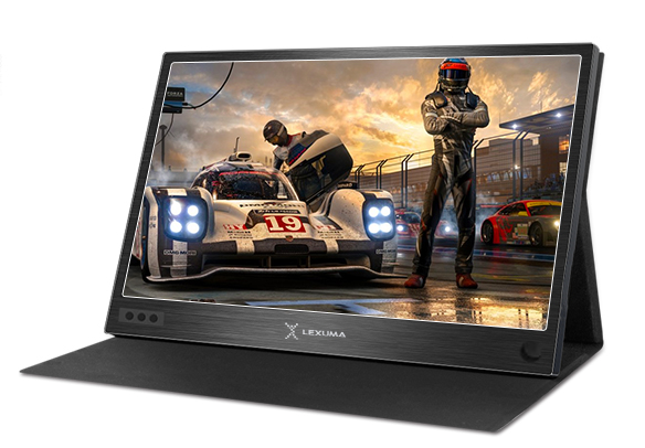 Lexuma Portable Monitor 15.6" Touch 1920x1080 XScreen IPS Ultra Slim Type-C HDMI 1080P Full HD USB Powered