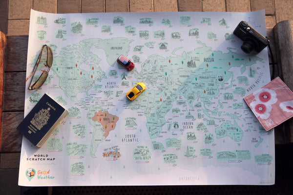 World Scratch Map Gadgeticloud 世界刮刮地圖