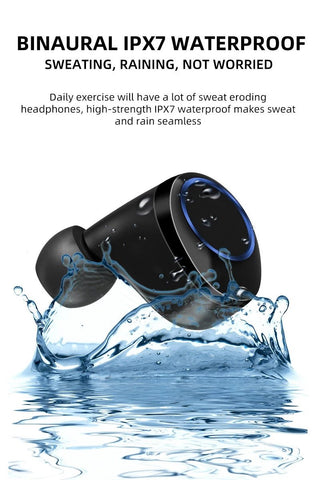 Lexuma Gadgeticloud XBud-X True Wireless Waterproof Bluetooth Earbuds with charging case external portable power bank
