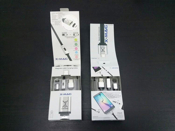 GadgetiCloud Lexuma 辣數碼 XMag Magnetic Charging Cable lightning micro-usb cable open the package