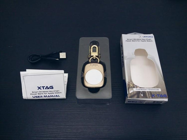 GadgetiCloud Lexuma XTAG Apple Watch Portable Charger Wireless Charging Travel Charger 辣數碼 package content