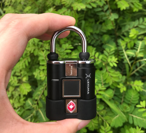 Lexuma TSA fingerprint padlock XLOCK - GadgetiCloud travel lock smart lock