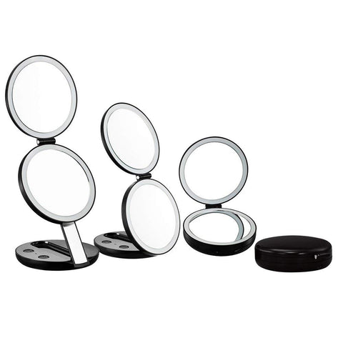 LED Lighted Beauty Makeup Mirrors COMBO