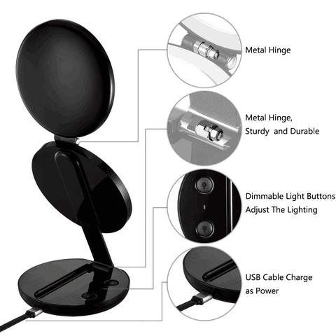 LED Lighted Beauty Makeup Mirrors COMBO