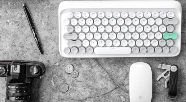 dimbuyshop Lofree Wireless Mac Mechanical Keyboard - Vernal White