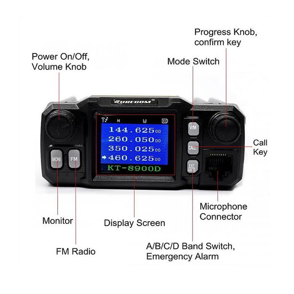 SURECOM KT-8900D MINI COLOR SCREEN MOBILE RADIO 409 shop