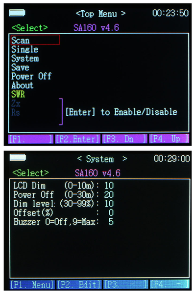 SURECOM ANTENNA ANALYZER SA-160 0.5-60MHz Colour Graphic