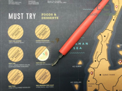 GadgetiCloud thailand scratch travel map 泰國刮刮地圖 刮刮樂