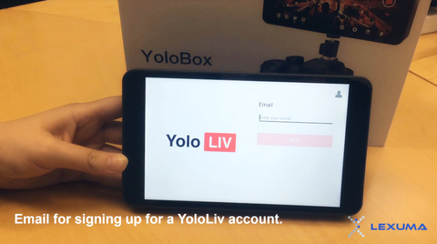 GadgetiCloud YoloLiv YoloBox Unboxing Product Review with simple setup overview sign up with email address