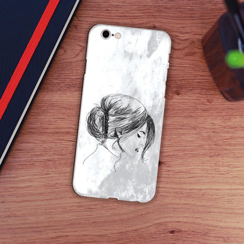 Personalized Case for iPhone - Sketch of Chinese Woman
