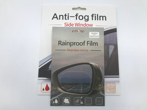 Hydrophobic rainproof films combo