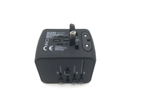 Travel with All in One Universal Travel Adapter - Plus 4 USB Ports