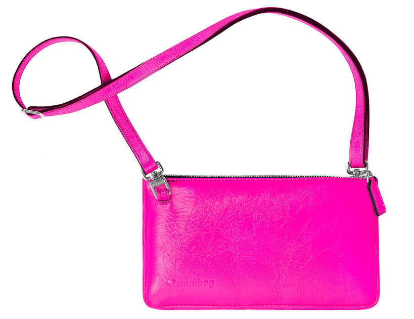 neon pink mini bag