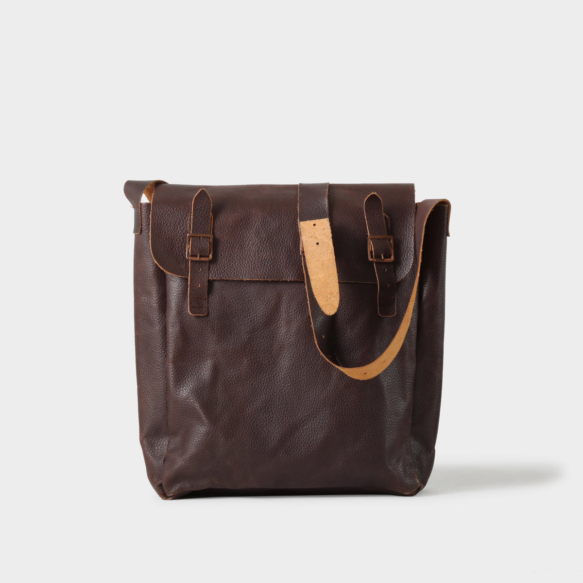 Paul Harnden Brown Leather Record Bag – Shop Bruce