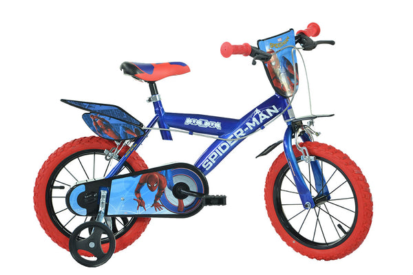 spiderman bike with stabilisers