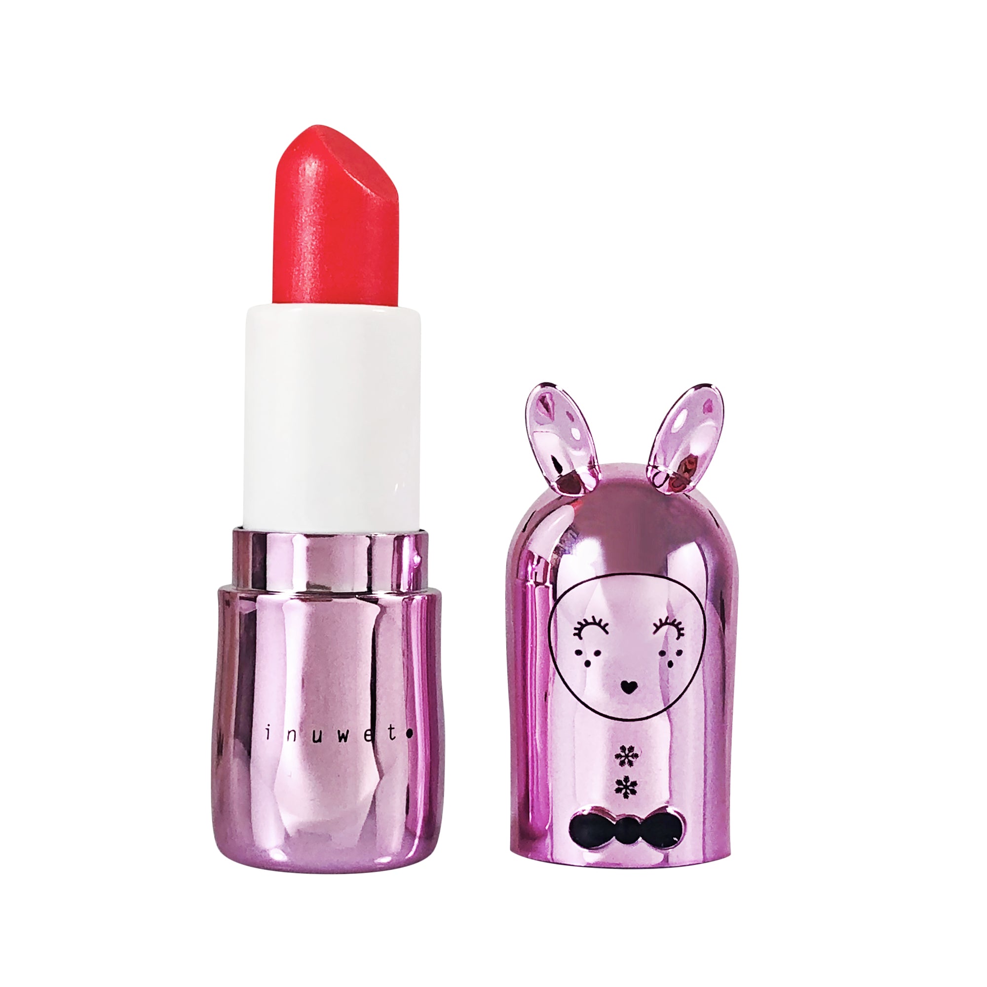 INUWET Bunny Lip Balm Metallic Raspberry Sorbet