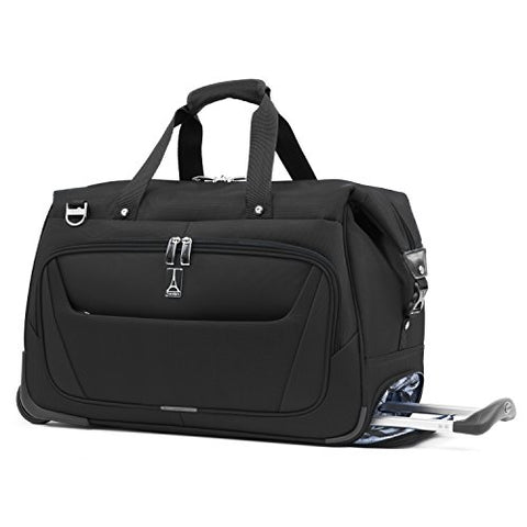 Travelpro Luggage Maxlite 5 20" Lightweight Carry-on Rolling Duffel Suitcase, Black, One Size