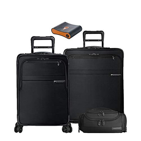 Briggs & Riley Baseline Set: C/O & Med Exp Spinners, Exec Toiletry Kit, Portmantos Tracking