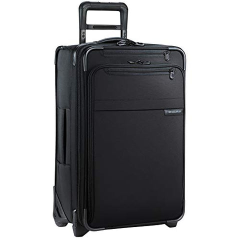 Briggs & Riley Baseline-Softside CX Expandable Carry-On Upright Luggage, Black, 22-Inch