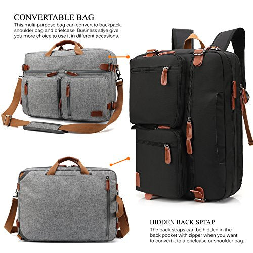 convertible backpack messenger bolsa