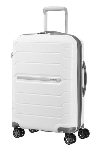 SAMSONITE Flux - Spinner 55/20 Expandable Hand Luggage, 55 cm, 44 liters, White