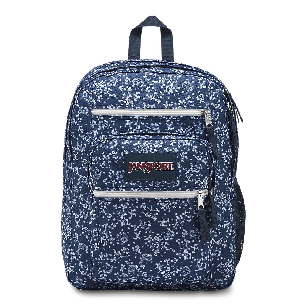 blue floral jansport backpack
