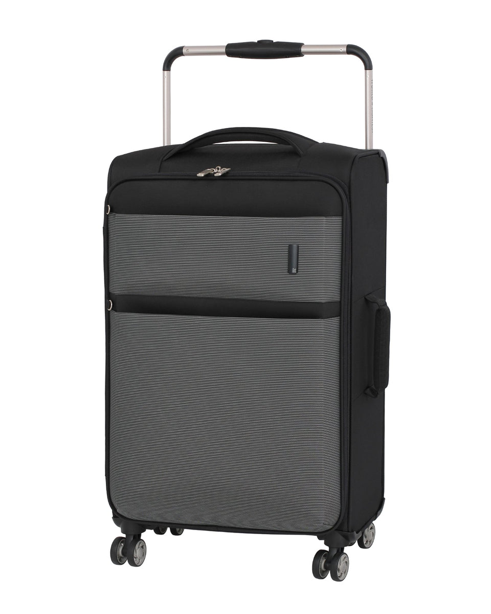 Black/White it luggage Worlds Lightest Debonair 27.8 8-Wheel Spinner 