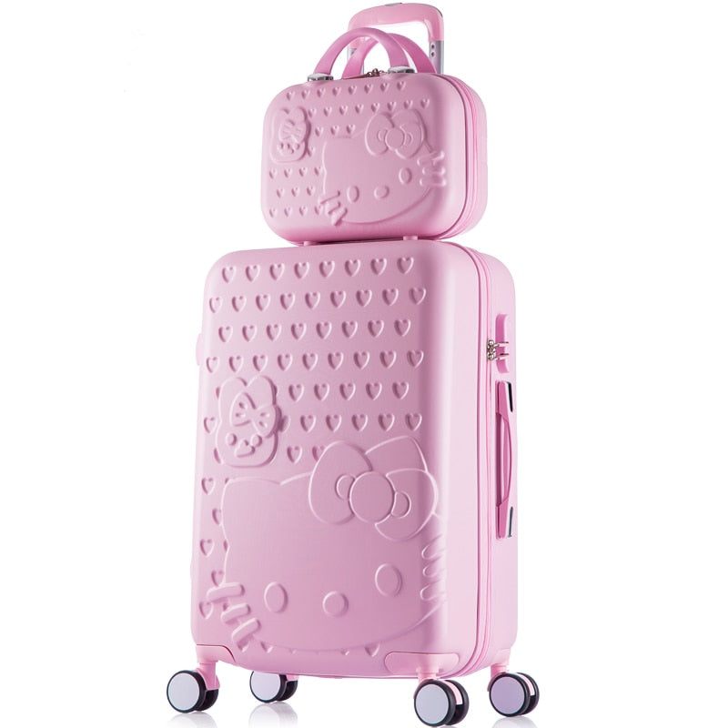 hello kitty suitcase on wheels