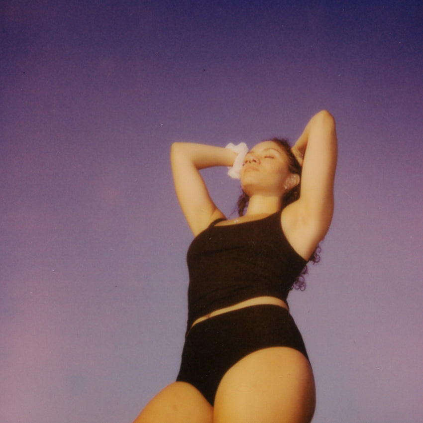 jackie cami brief black sunset polaroid