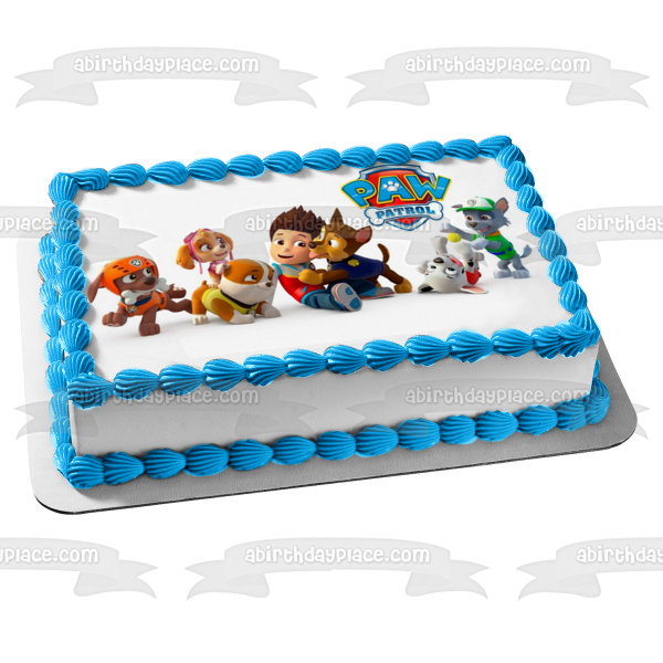 Paw Patrol Chase Everest Tracker Skye Zuma Marshall Rocky Ryder Edible A Birthday Place 