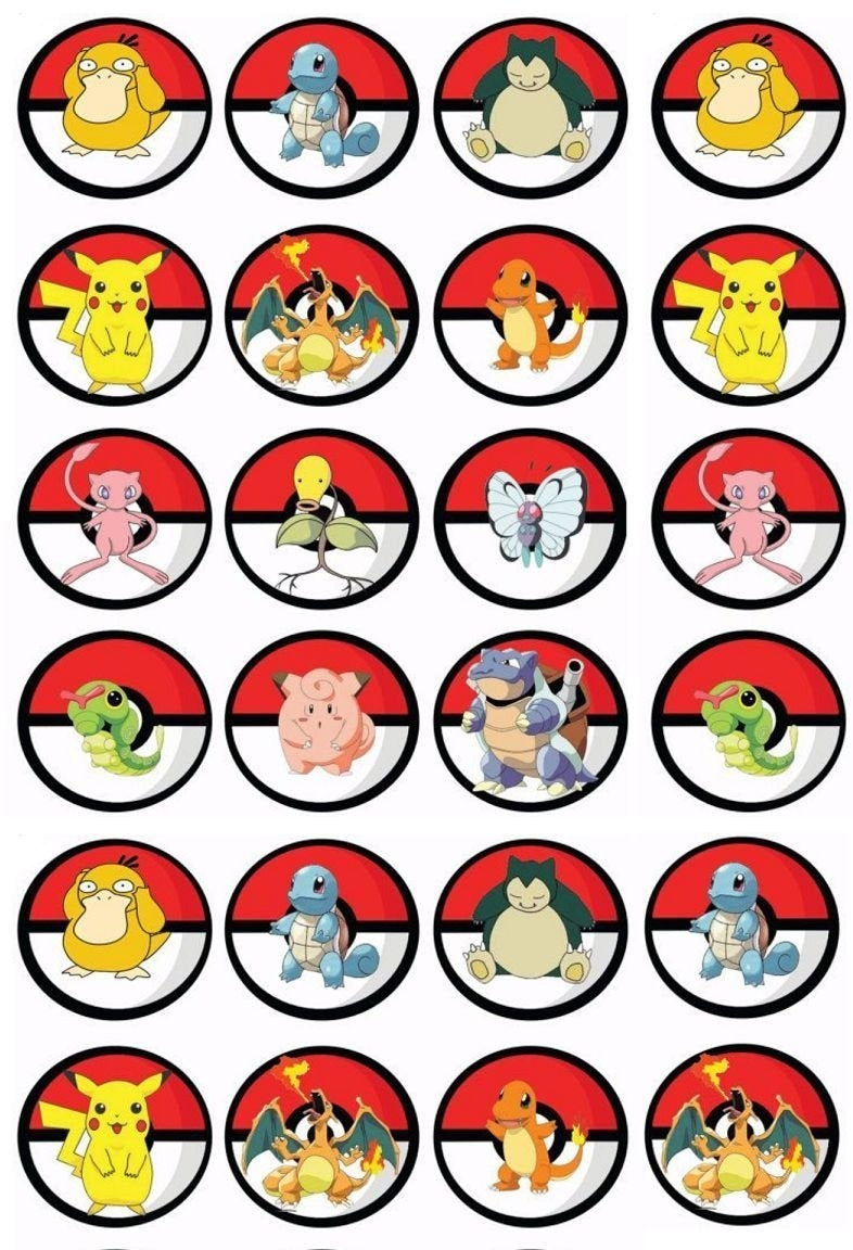 Poke Ball's Squirtle Pikachu Snorlax Butterfree Charmander and – A Place