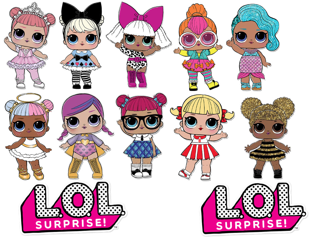 LOL Surprise! Dolls, Bow, and Polka Dots Cake Topper Kit – A Birthday Place