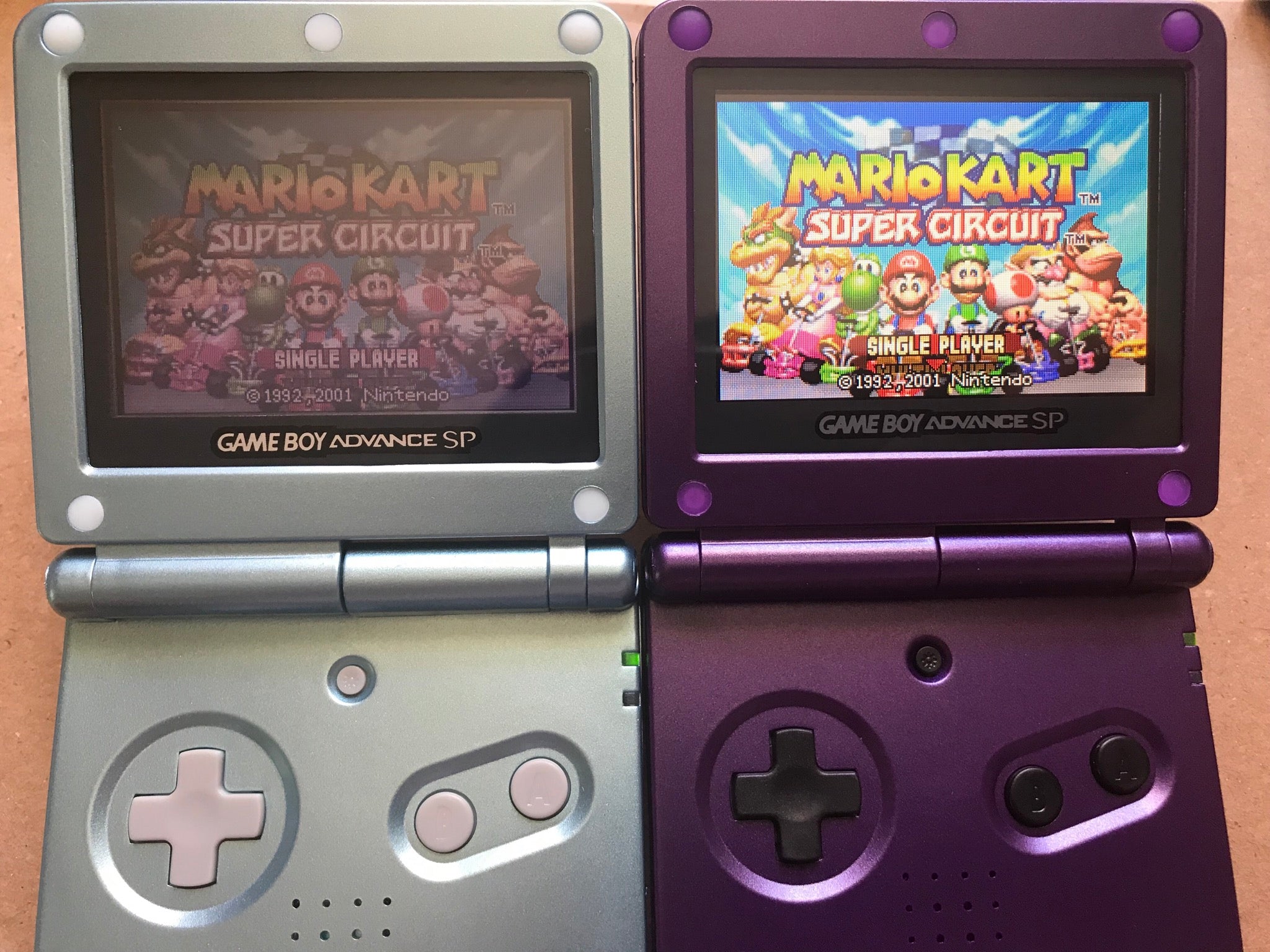 between GBA SP AGS 001 & AGS