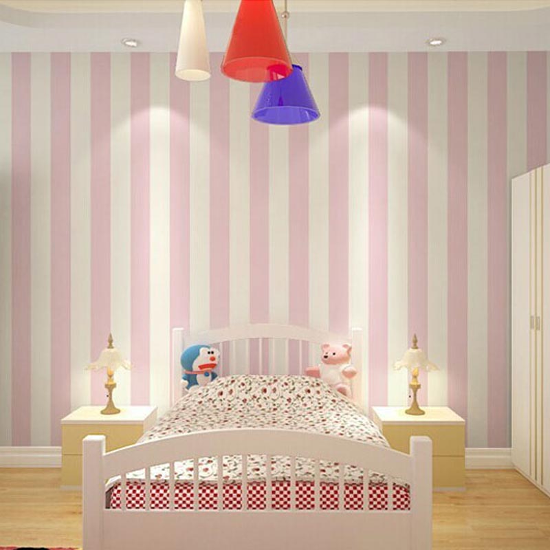 bedroom wallpaper blue white striped wallpaper wallcovering | bvm home